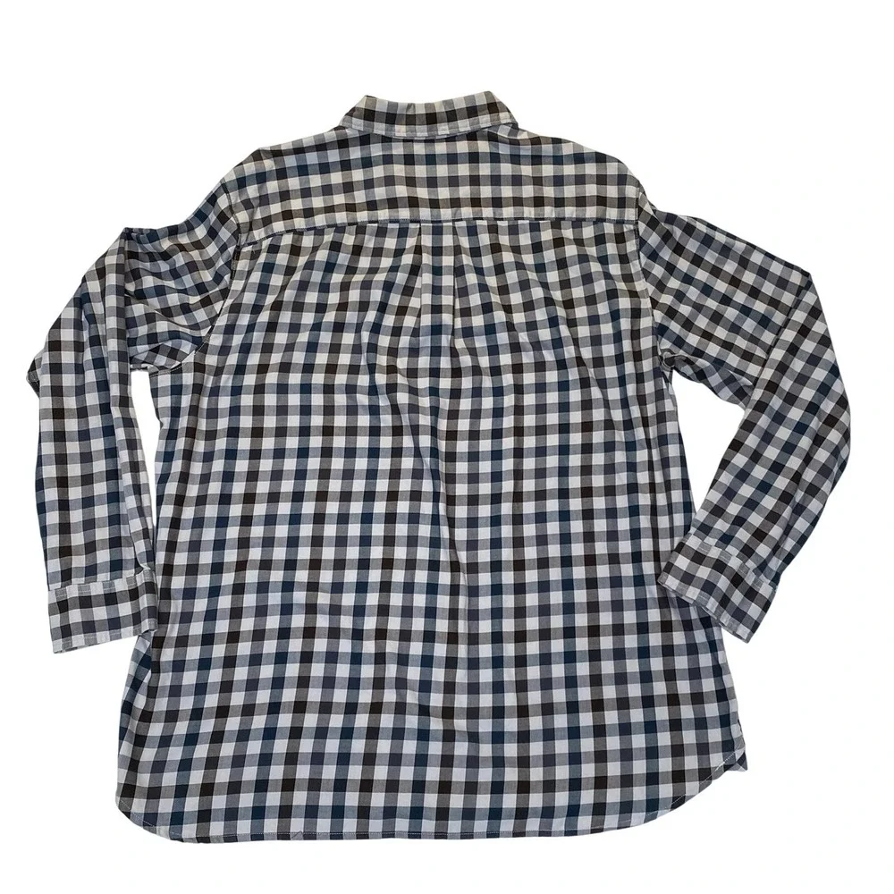The North Face Button Down Shirt‎ Mens XL Plaid Blue Brown Outdoor